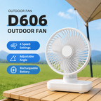 Ventilador de escritorio compacto recargable D606 – vista detallada del producto 6