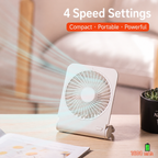 N602 1800mAh Rechargeable Portable Fan – product detail view 4