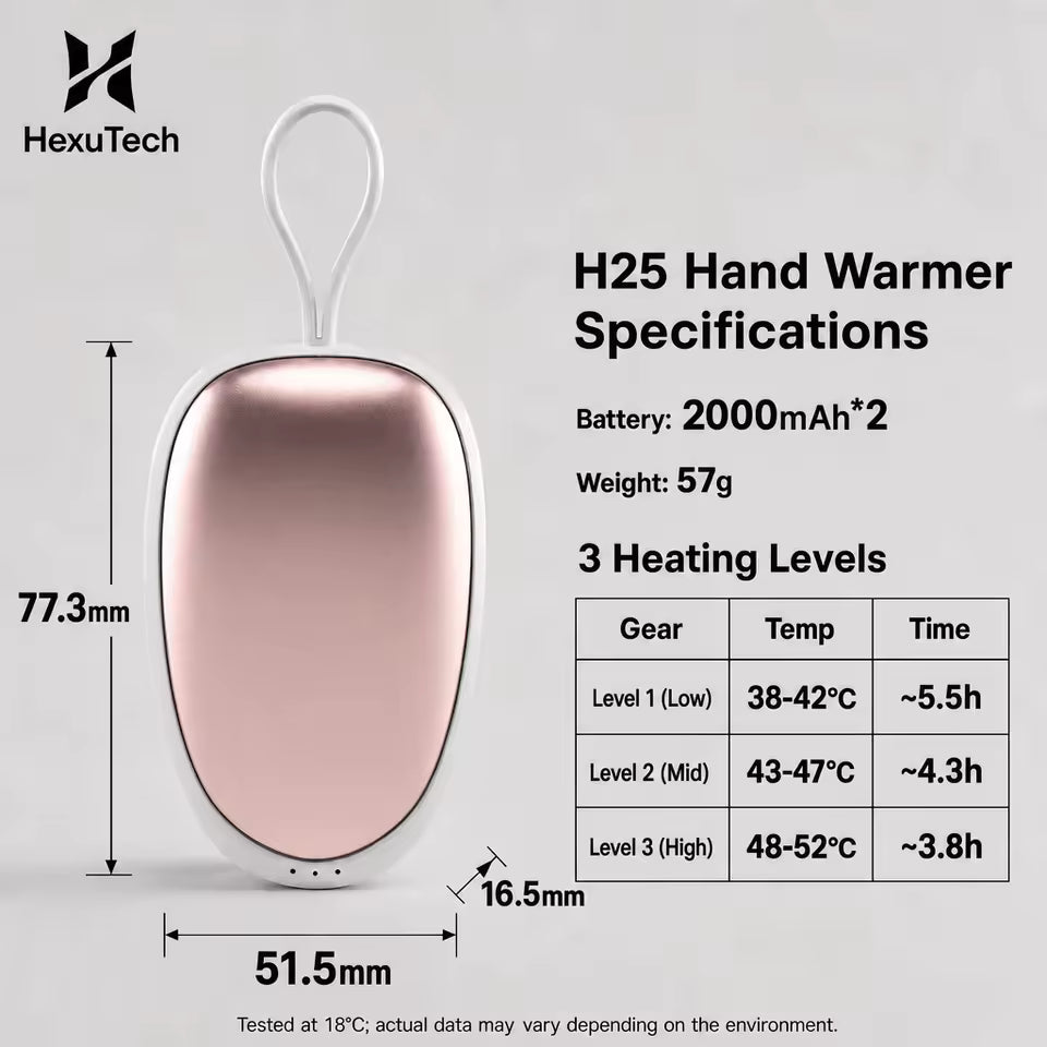 H25 Portable Rechargeable Electric Hand Warmer