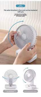 Ventilador de escritorio recargable D606Y 3600mAh - vista detallada del producto 4