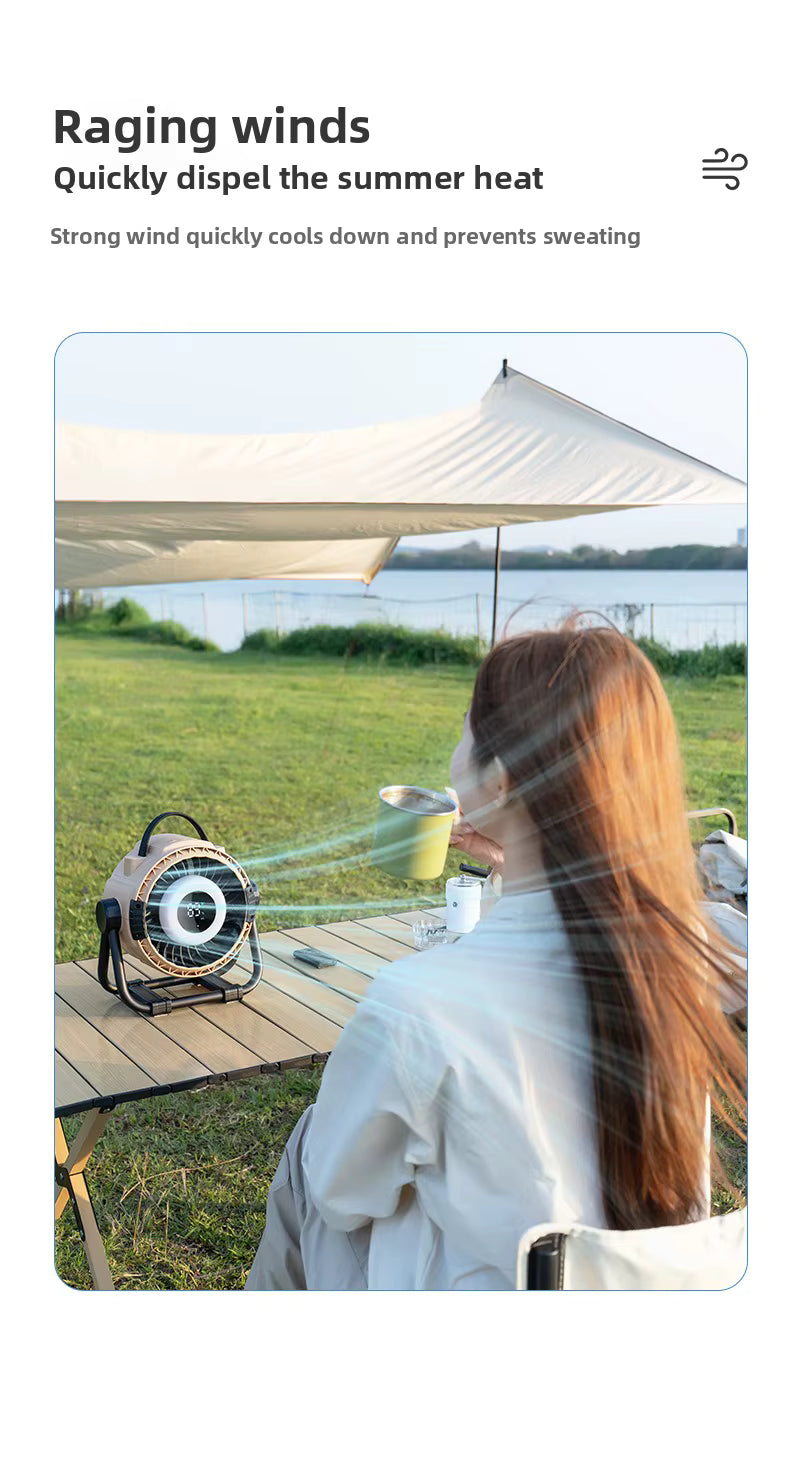 Ventilador de camping recargable H10Y 20000mAh - vista detallada del producto 3