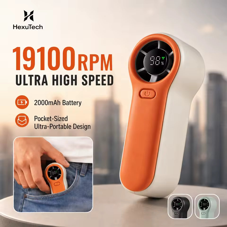 H02 2000mAh Compact Handheld Fan – product detail view 9