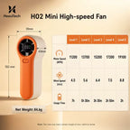 H02 2000mAh Compact Handheld Fan – product detail view 11